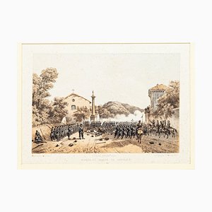 Defense of Varese by Garibaldi - Lithograph by Carlo Perrin - 1860 1860-ZCI-758584