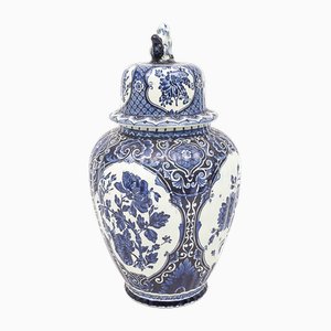 Delft Earthenware Vase from Boch Frères, 1950s-JCN-1806820