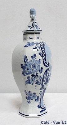 Delft Earthenware Vases from Royal Delft, Early 20th Century, Set of 2-RVK-1016321