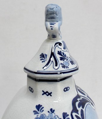 Delft Earthenware Vases from Royal Delft, Early 20th Century, Set of 2-RVK-1016321