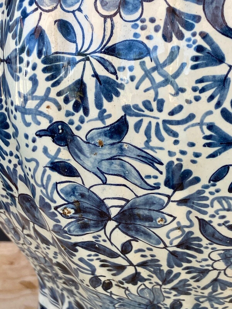 Delft Faience Covered Potiche by Jules Vieilliard