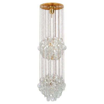 Delicate Gilt Brass Crystal Chandelier by Palwa, 1970s-UGR-1738261