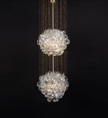 Delicate Gilt Brass Crystal Chandelier by Palwa, 1970s-UGR-1738261