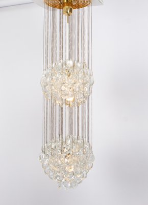 Delicate Gilt Brass Crystal Chandelier by Palwa, 1970s-UGR-1738261