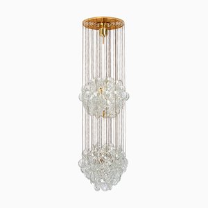 Delicate Gilt Brass Crystal Chandelier by Palwa, 1970s-UGR-1738261