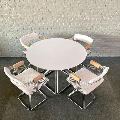 Delta Dining Room Set by Rudi Verelst for Novalux, 1974, Set of 5-OLQ-1762676