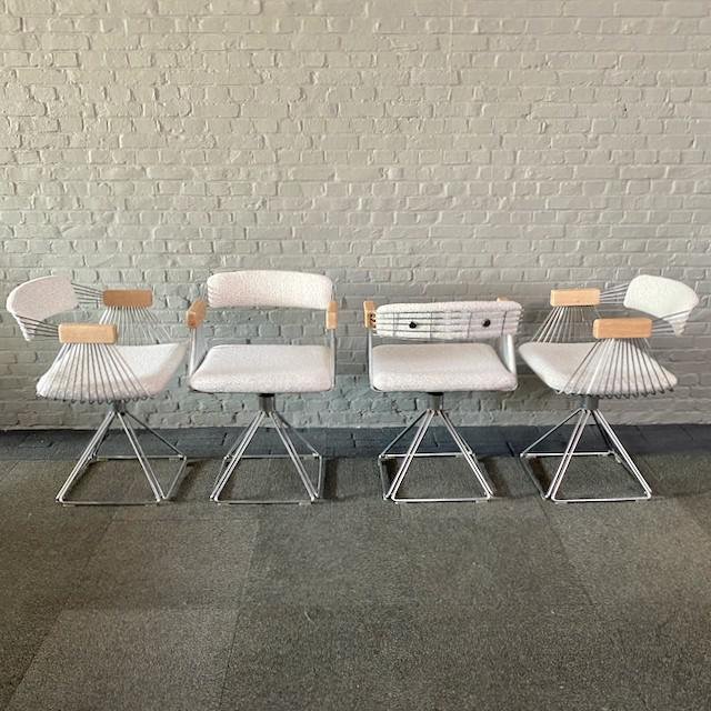 Delta Dining Room Set by Rudi Verelst for Novalux, 1974, Set of 5