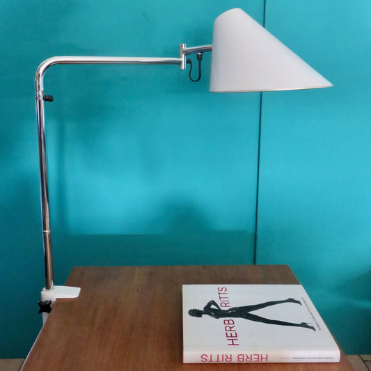 Delux Tall Desk Lamp with Articulated Arm by Tord Bjorklund for Falkenbergs Belysning, 1975