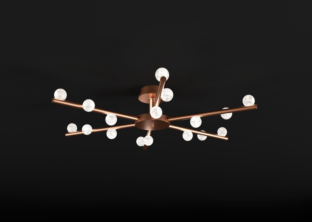 Demetra Copper Ceiling Lamp by Alabastro Italiano