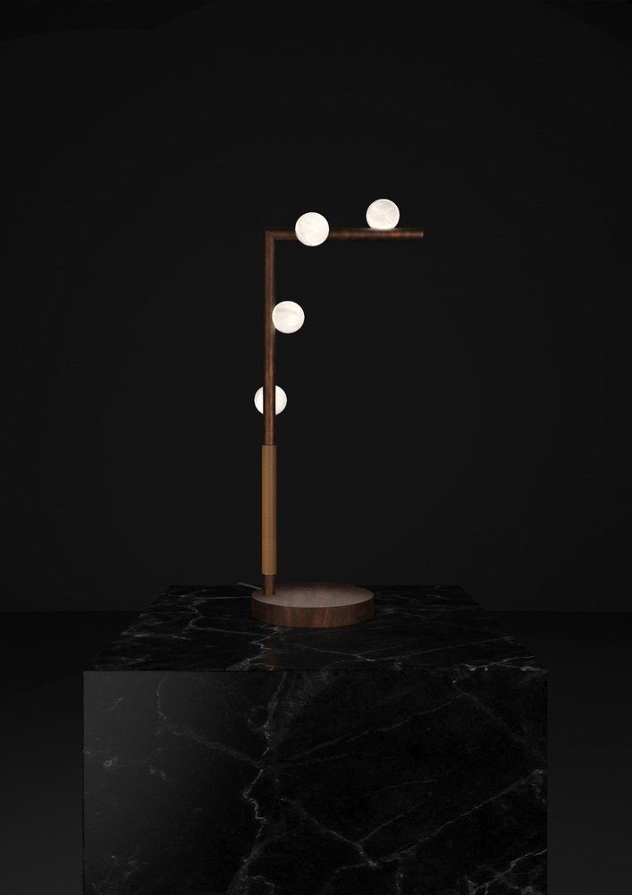 Demetra Ruggine Of Florence Metal Table Lamp by Alabastro Italiano