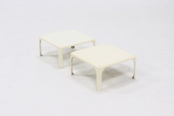 Demetrio 45 Stackable Tables by Vico Magistretti for Artemide, 1960s, Set of 2-VV-2033170