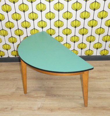 Demi Lune Console Table in Formica and Wood, 1950s-AFE-1790742