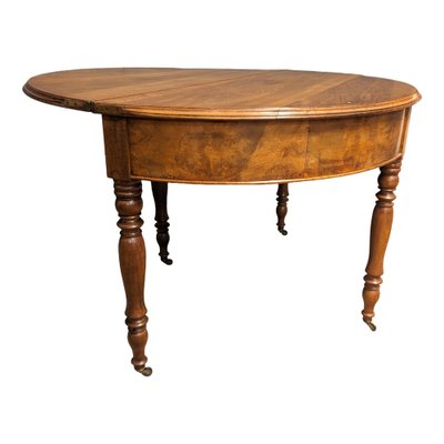 Demi Lune Table in Walnut-HLV-1783946