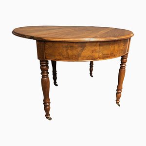 Demi Lune Table in Walnut-HLV-1783946