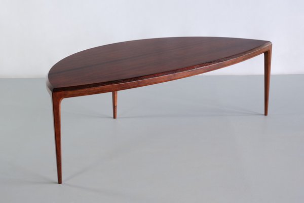 Demilune Coffee Table in Rosewood by Johannes Andersen for CFC Silkeborg, 1960s-FMT-1338500