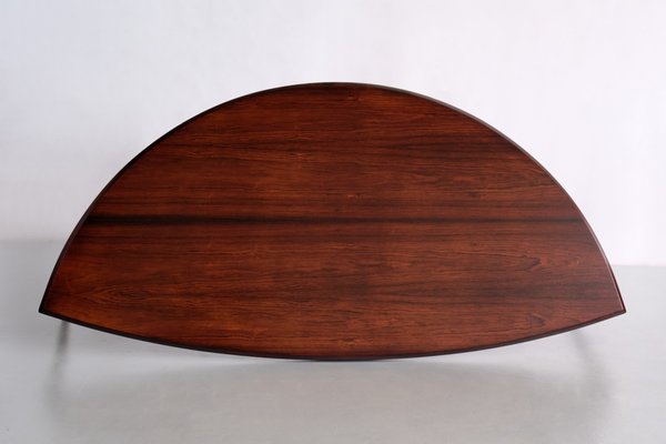 Demilune Coffee Table in Rosewood by Johannes Andersen for CFC Silkeborg, 1960s-FMT-1338500