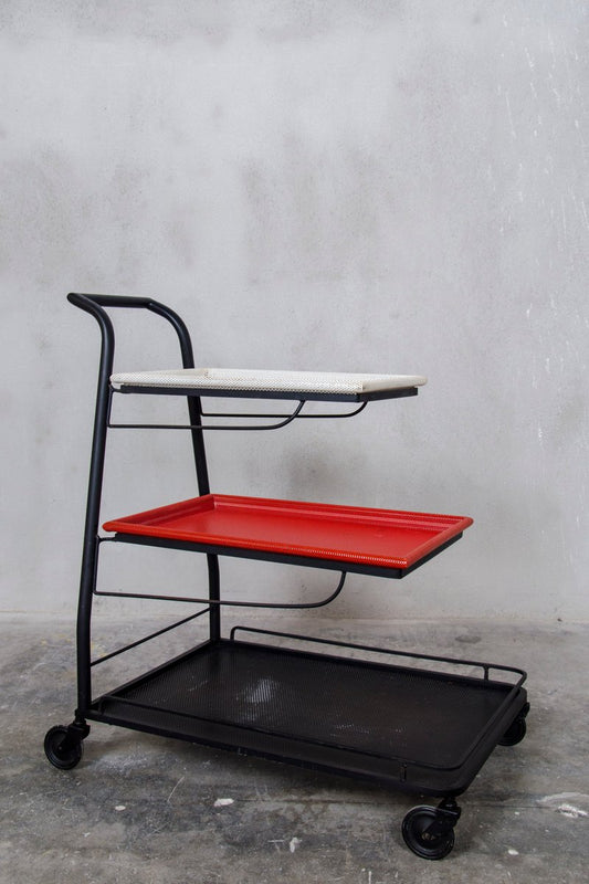 Demon Serving Trolley by Mathieu Matégot, 1952