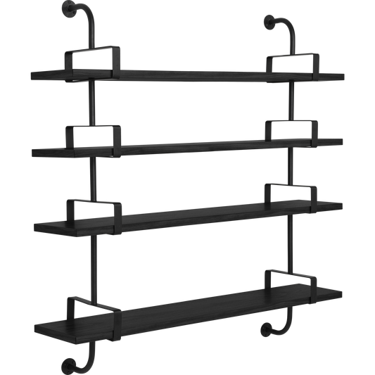 Démon Shelf L155 cm 4 Shelves by GUBI #Black Ash