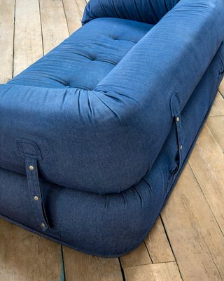 Denim Model Anfibio Sofa by Alessandro Becchi for Giovannetti, 1971-FWM-1442154