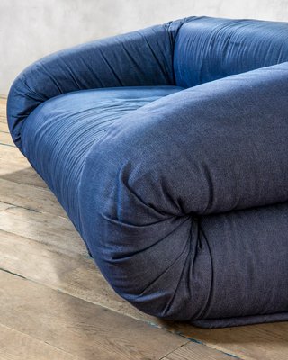 Denim Model Anfibio Sofa by Alessandro Becchi for Giovannetti, 1971-FWM-1442154