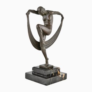 Denis, Art Deco Folie Nude Dancer, 1930, Metal-KTN-2028872