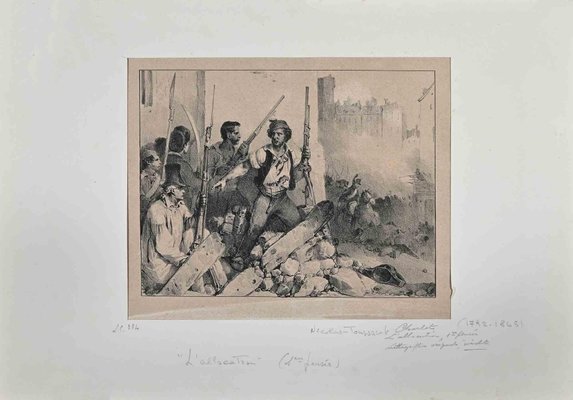 Denis Auguste Marie Raffet, Allocation, Original Lithograph, Early 19th-Century-ZCI-1255949