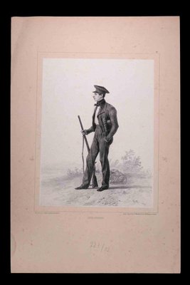 Denis Auguste Marie Raffet, Louis Rousseau, Original Lithograph, 1848-ZCI-1179714