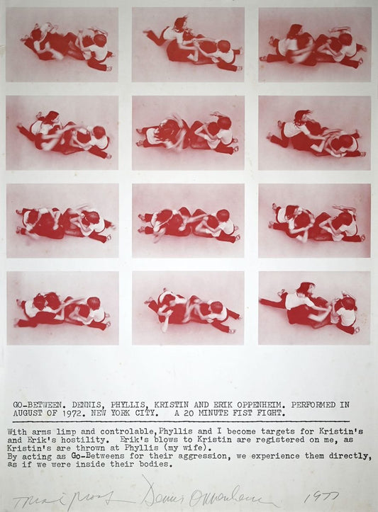 Dennis Oppenheim, Go Between, Original Screen Print, 1977