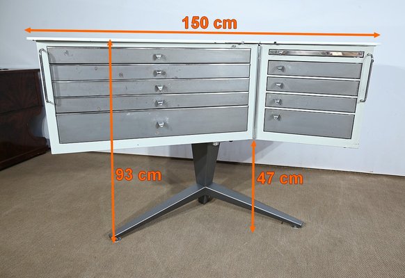 Dentist Worktable from Gallus, Switzerland, 1960s-RVK-1734224