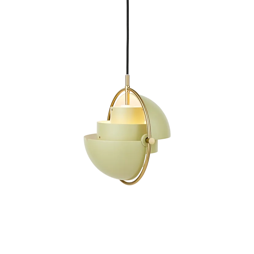 Multi-Lite Pendant Lamp by Gubi #Small/Desert Sage/Brass