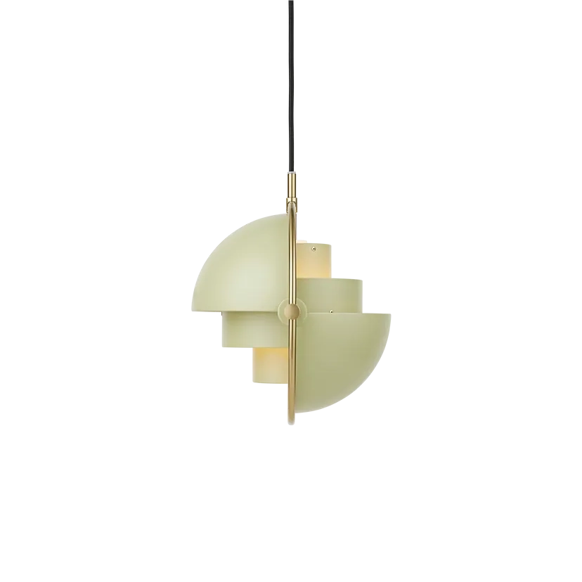 Multi-Lite Pendant Lamp by Gubi #Small/Desert Sage/Brass