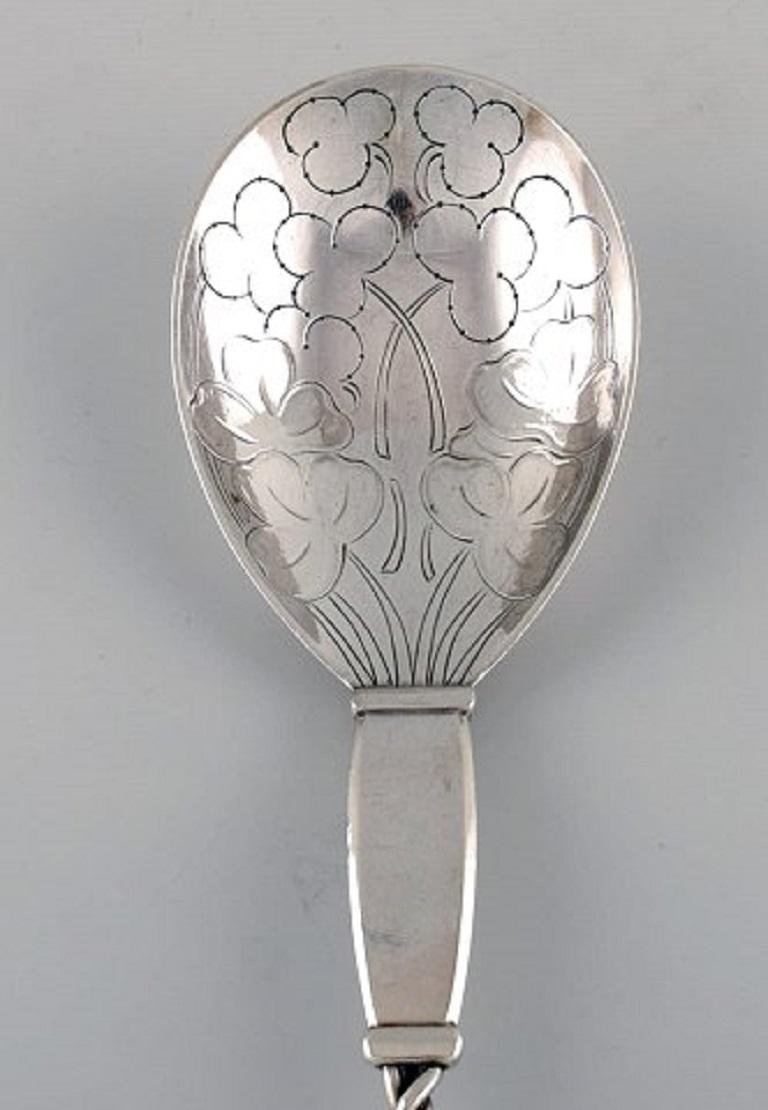 Design 35 Strawberry Spoon in Sterling Silver by Georg Jensen