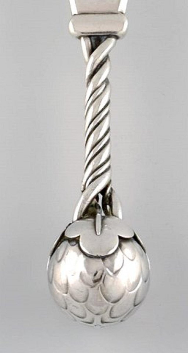 Design 35 Strawberry Spoon in Sterling Silver by Georg Jensen