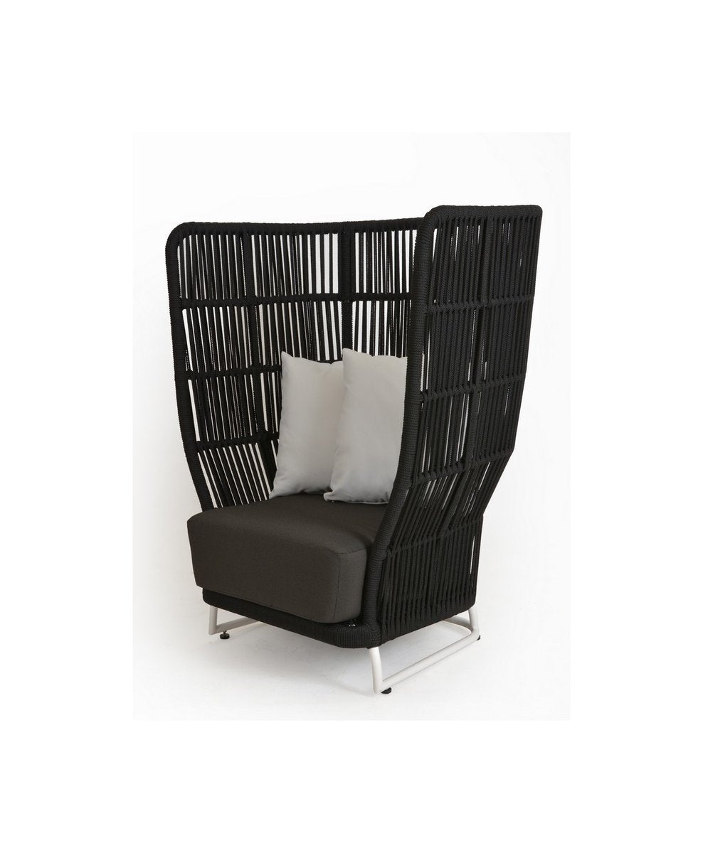 Design Armchair with High Backrest Outside from VR