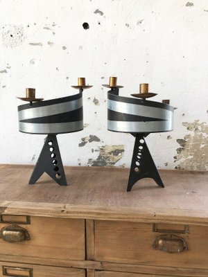 Design Candleholders, 1950s, Set of 2-LCU-689370