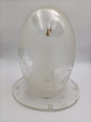 Design Sculpture with Two Elements in Miled and Polished Glass by Punta Mattia Toso for Fratelli Toso, 1990s-OHK-1722303