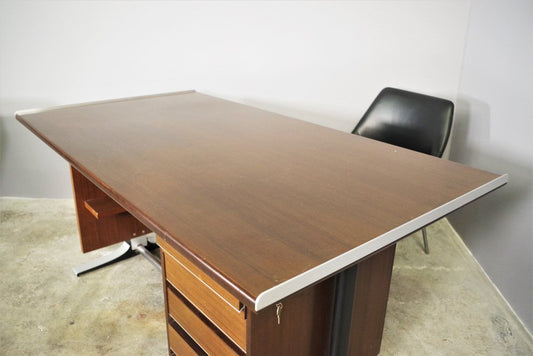 Desk & 2 Chairs from Fantoni, 1960s, Set of 3