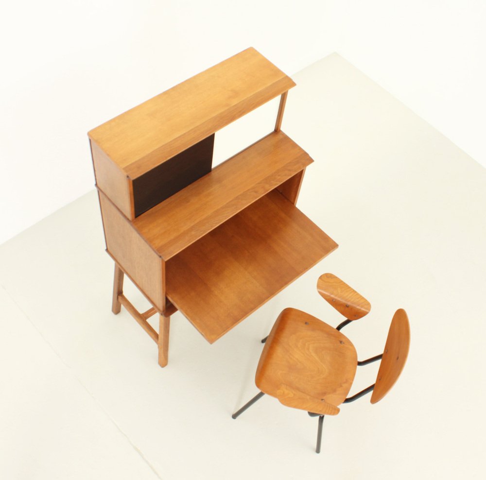 Desk by Didier Rozaffy for Meubles Oscar, France, 1950s