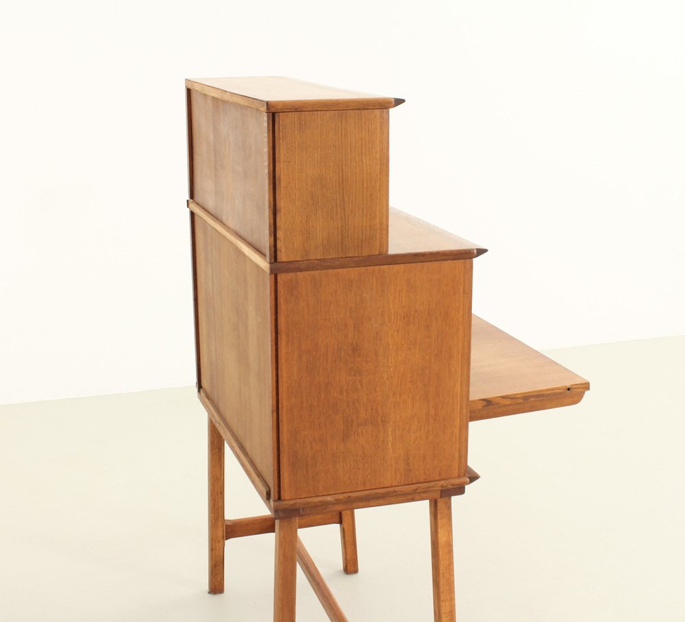 Desk by Didier Rozaffy for Meubles Oscar, France, 1950s