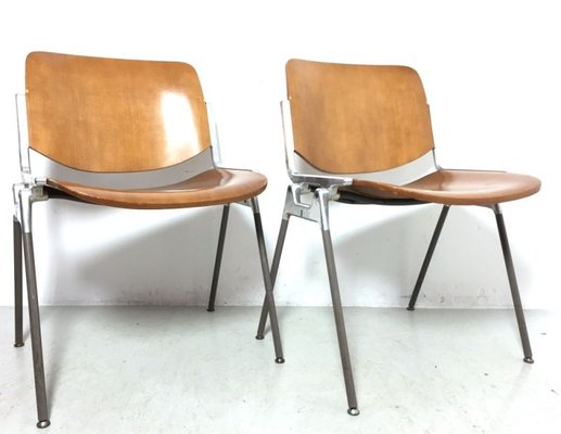 Desk Chairs by Giancarlo Piretti for Castelli / Anonima Castelli, 1965, Set of 2-FQG-1742920