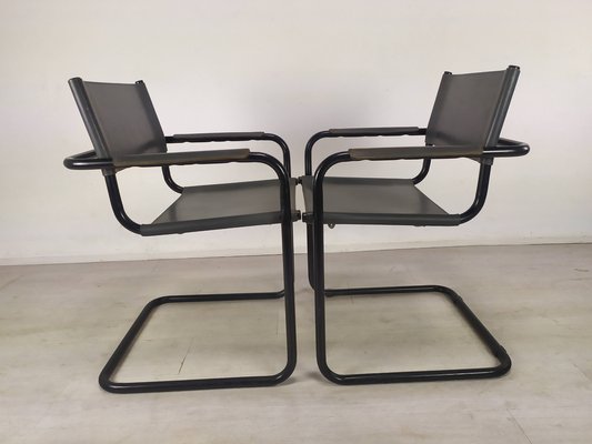 Desk Chairs in the style of Marcel Breuer, Set of 2-EAD-1066954