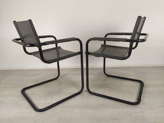 Desk Chairs in the style of Marcel Breuer, Set of 2-EAD-1066954