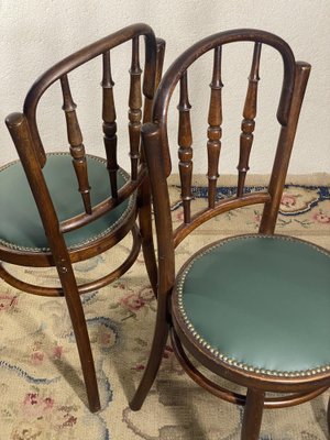 Desk Chairs in the style of Thonet, Set of 2-JXY-1799105