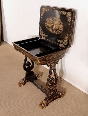 Desk in Blackened wood, Napoleon III Period, Mid 19th Century-RVK-1437468