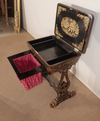 Desk in Blackened wood, Napoleon III Period, Mid 19th Century-RVK-1437468