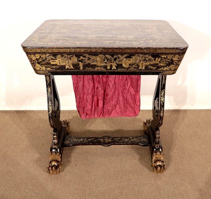 Desk in Blackened wood, Napoleon III Period, Mid 19th Century-RVK-1437468