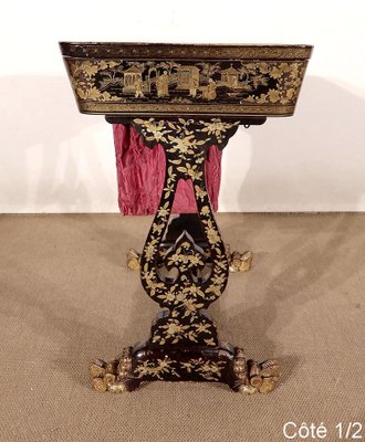 Desk in Blackened wood, Napoleon III Period, Mid 19th Century-RVK-1437468