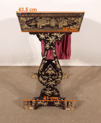 Desk in Blackened wood, Napoleon III Period, Mid 19th Century-RVK-1437468