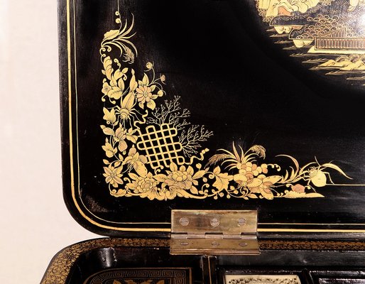 Desk in Blackened wood, Napoleon III Period, Mid 19th Century-RVK-1437468