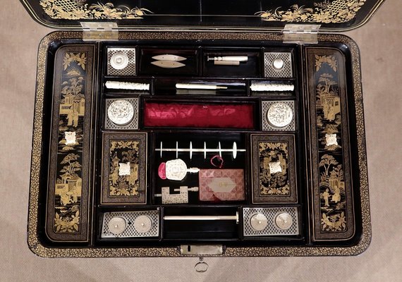 Desk in Blackened wood, Napoleon III Period, Mid 19th Century-RVK-1437468